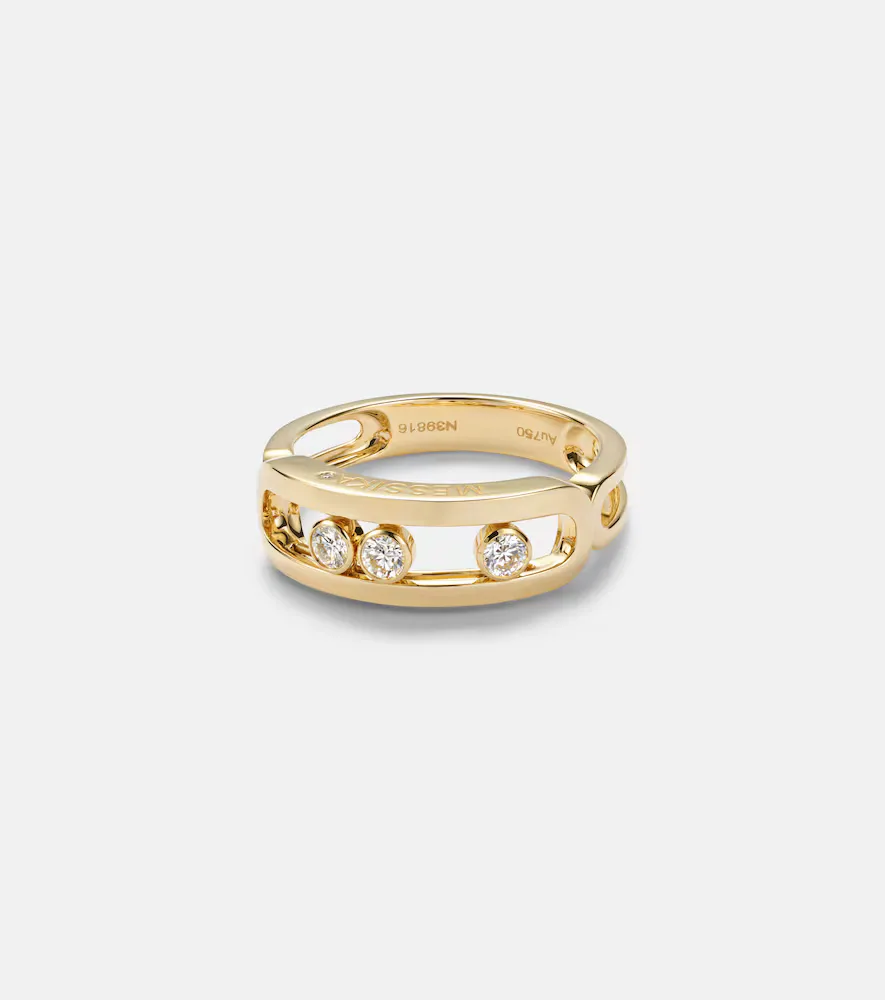 Move Classique 18kt Gold Ring with Diamonds by Messika