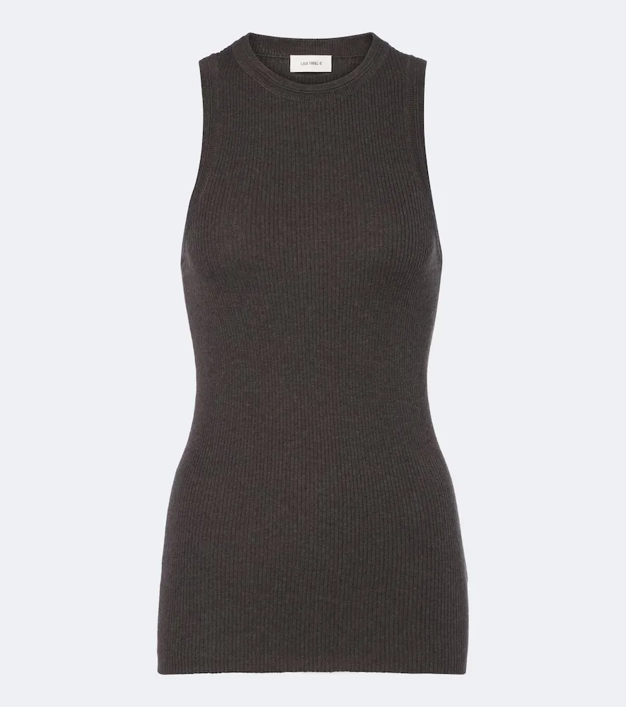 Amya Cotton and Cashmere Tank Top by Lisa Yang