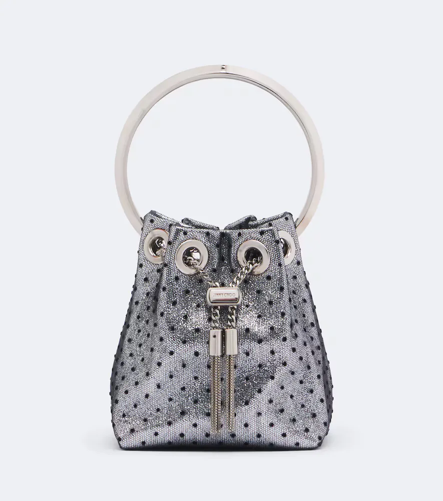 Bon Bon Micro Polka-Dot Bucket Bag by Jimmy Choo