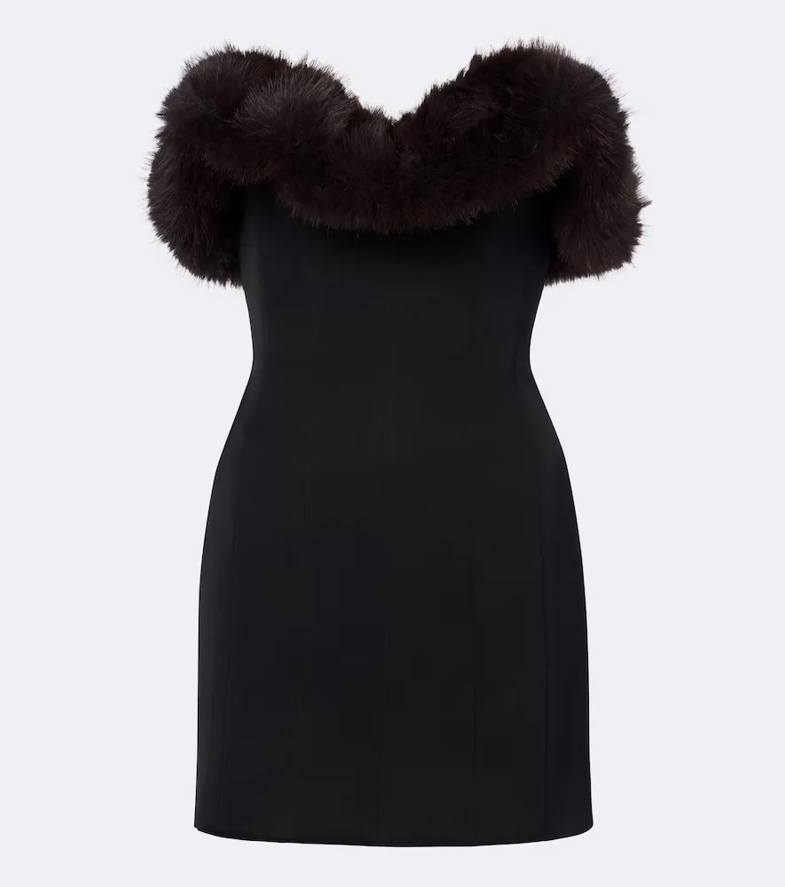 Strapless Bustier Minidress by David Koma