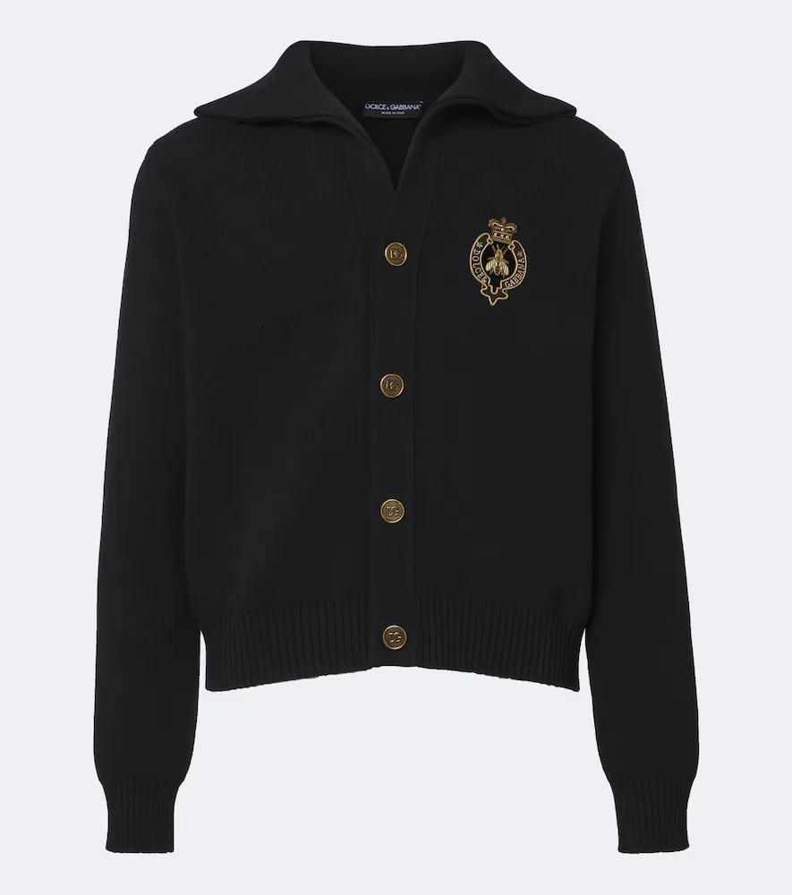 Dolce&Gabbana Virgin Wool Cardigan by Dolce&Gabbana