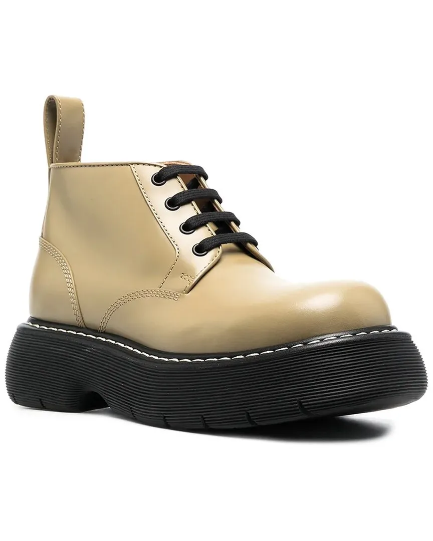 The Bounce Lace-Up Leather Boot by Bottega Veneta