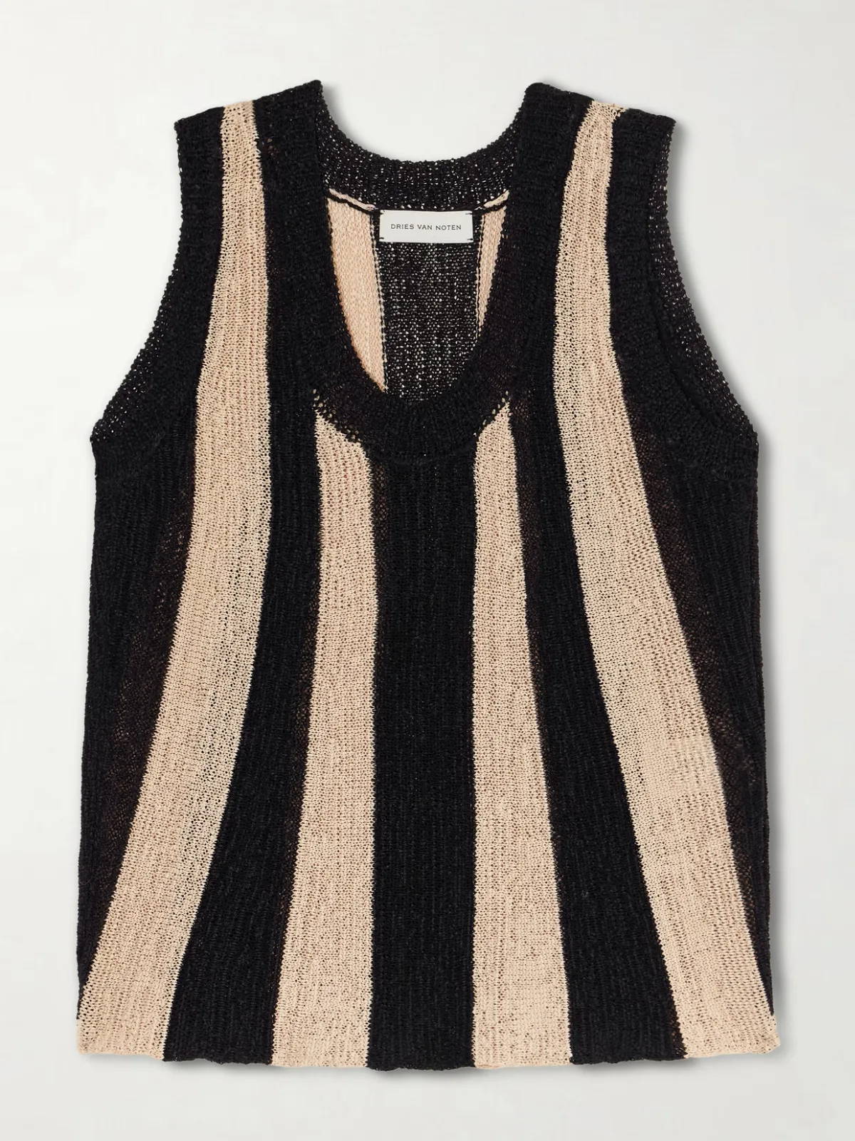 - Toast Striped Open-knit Top -
