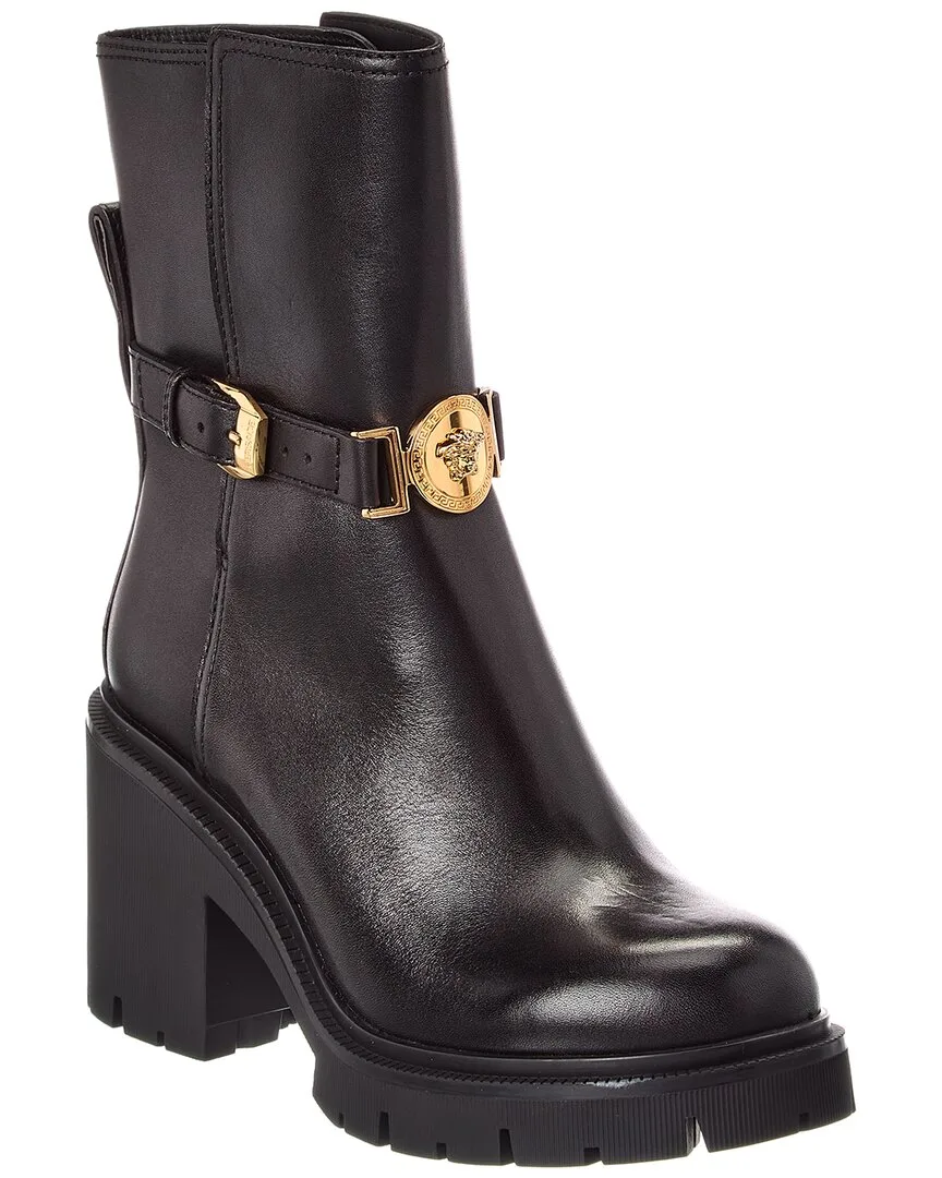 Leather Boot by Versace