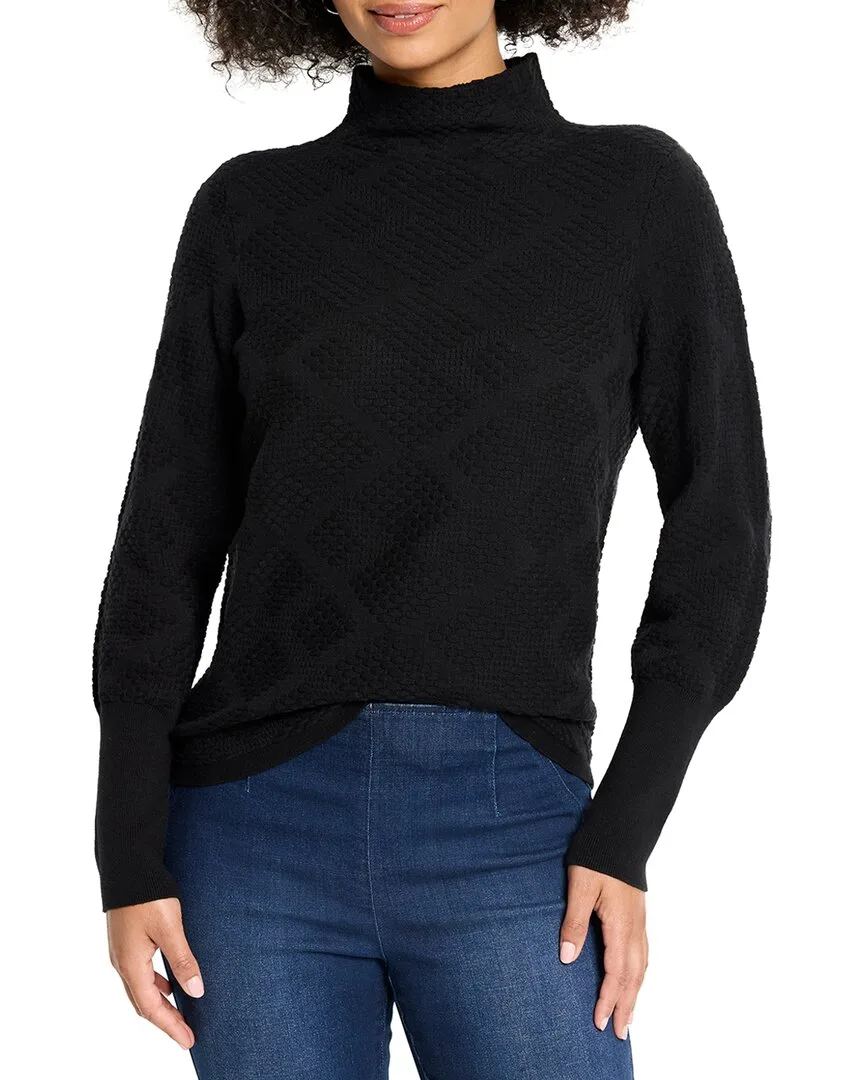 Petite Textured Diamonds Sweater by Nic+Zoe