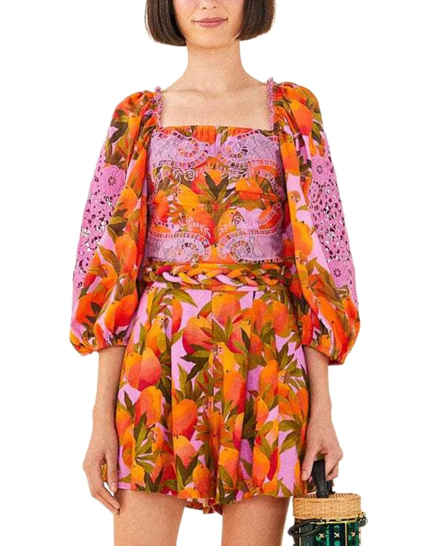 Mango Macaws Blouse by FARM Rio