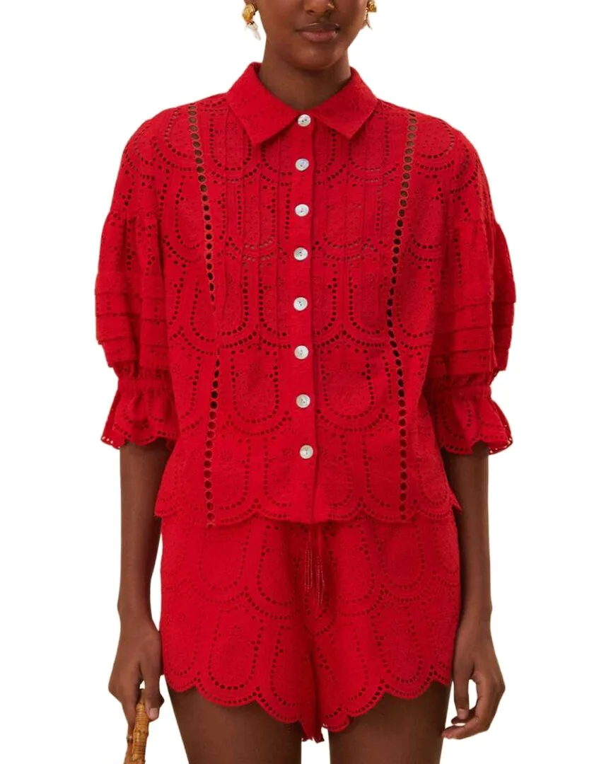 Pineapple Eyelet Blouse