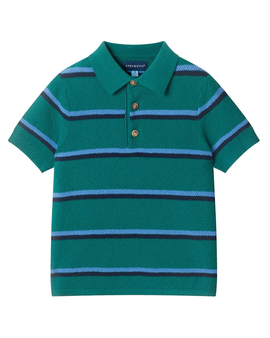 Knit Polo Shirt by Andy & Evan