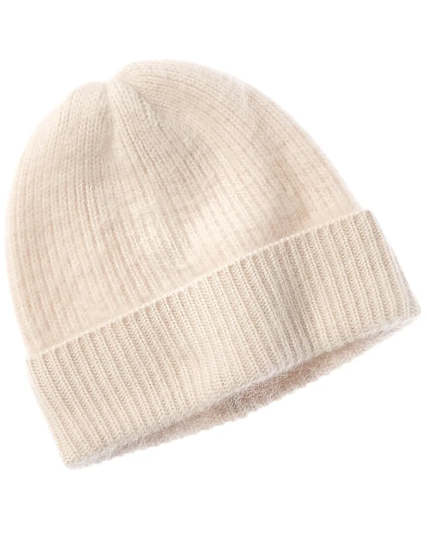 Brushed Cashmere Chunky Rib Hat