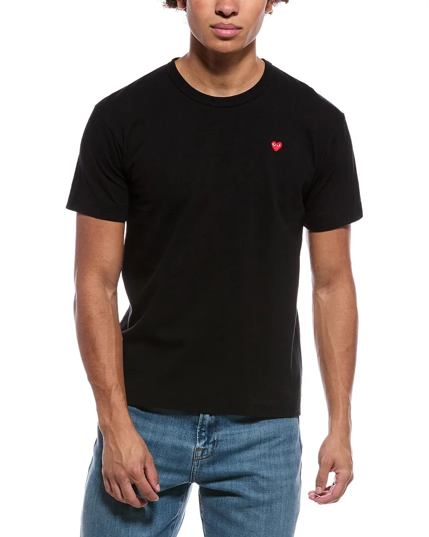 Tiny Red Heart Emblem T-Shirt by Comme Des Garcons Play