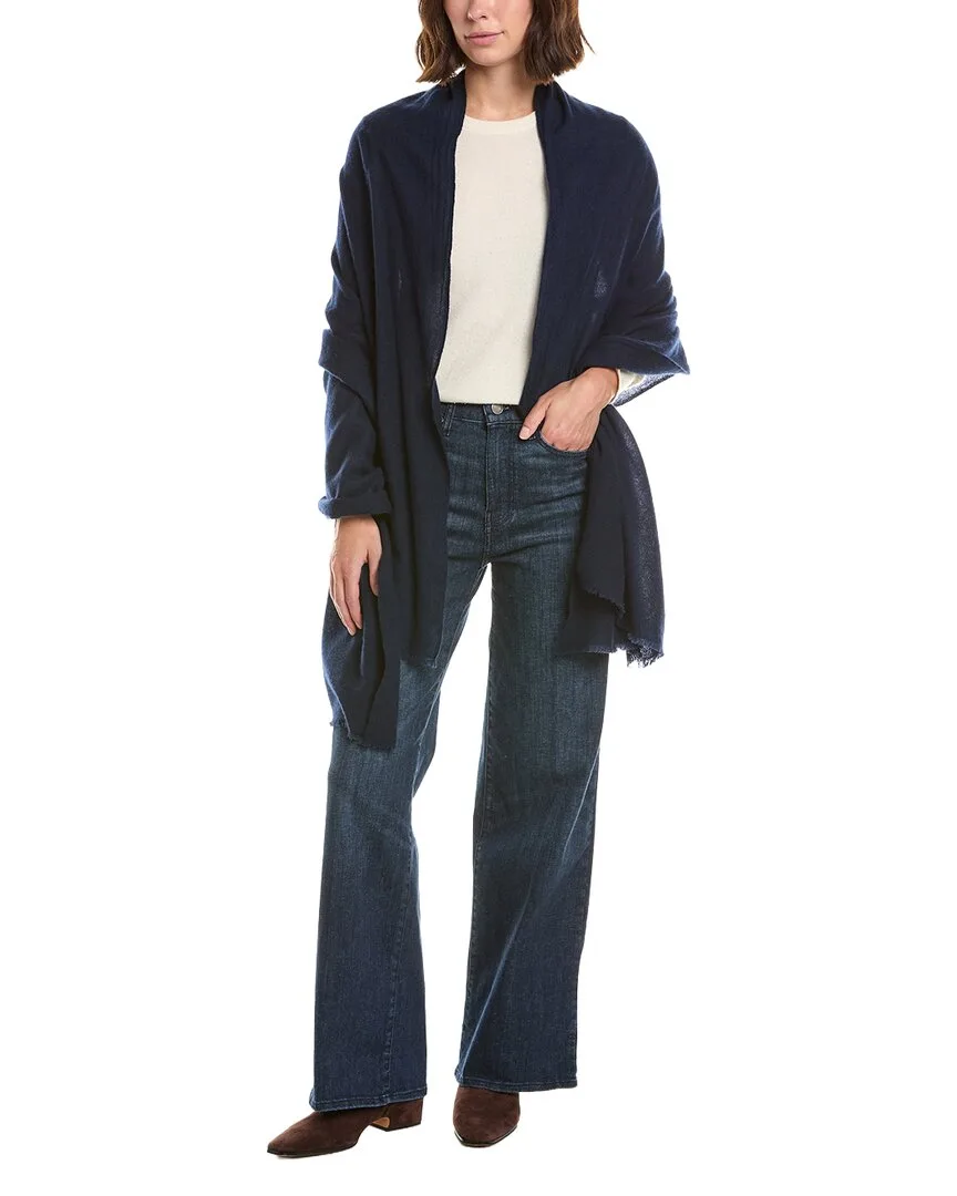 Plain Weave Solid Cashmere Wrap