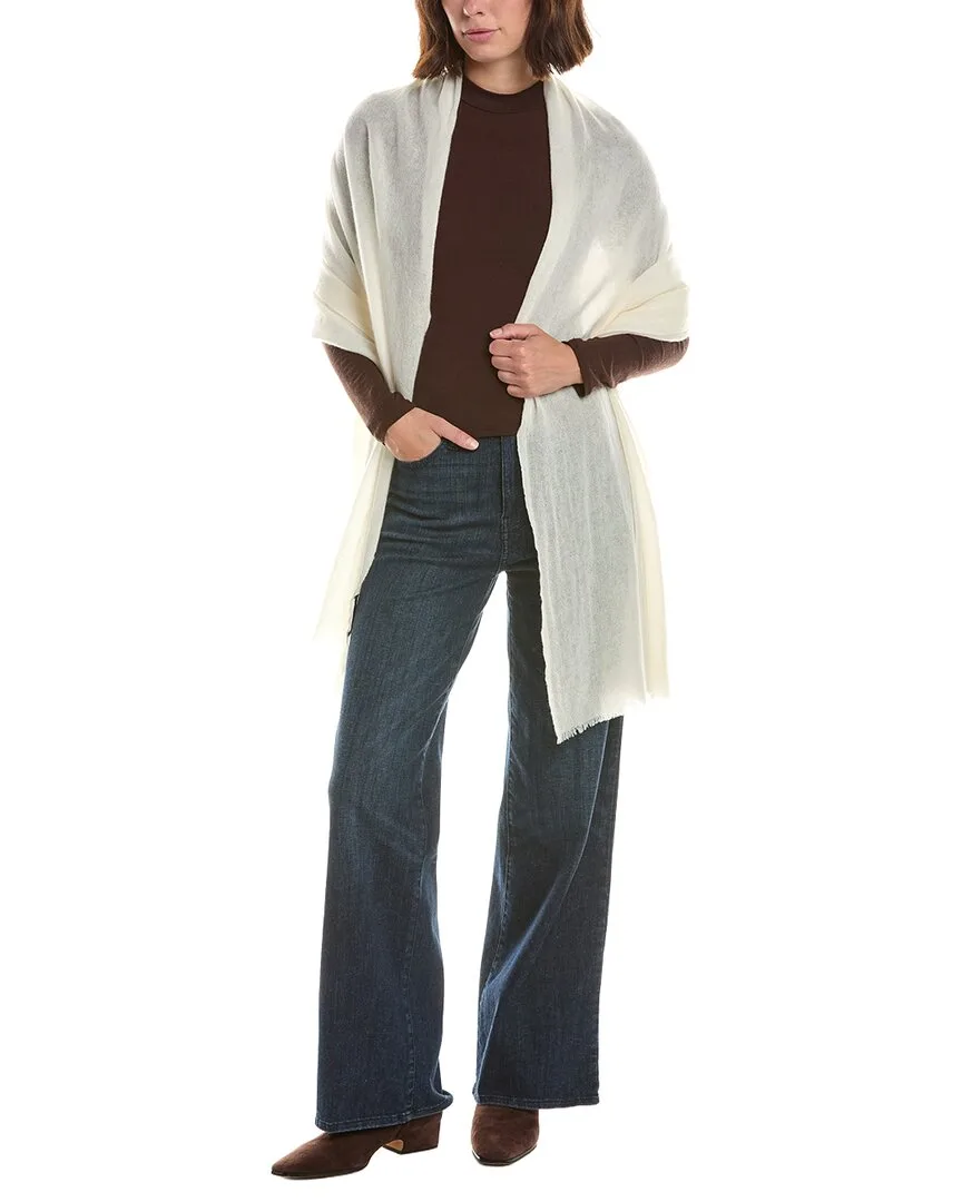 Plain Weave Solid Cashmere Wrap