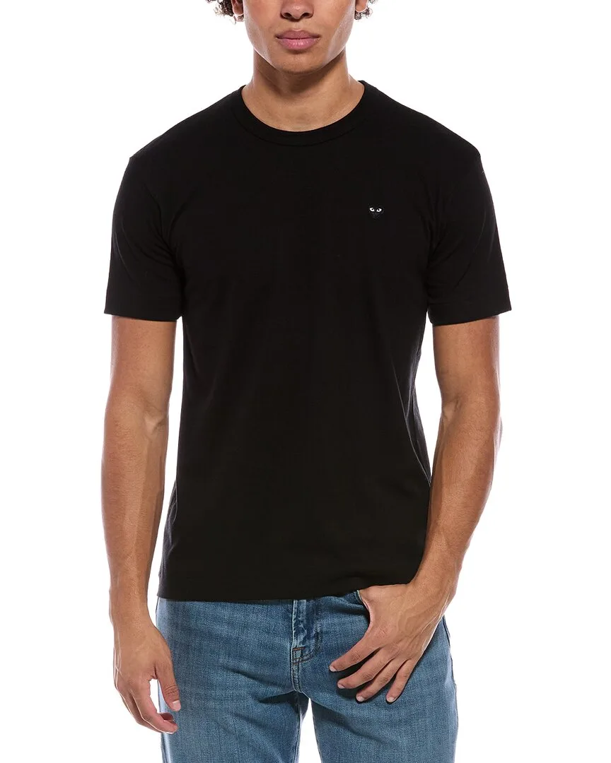 Tiny Black Heart Emblem T-Shirt by Comme Des Garcons Play