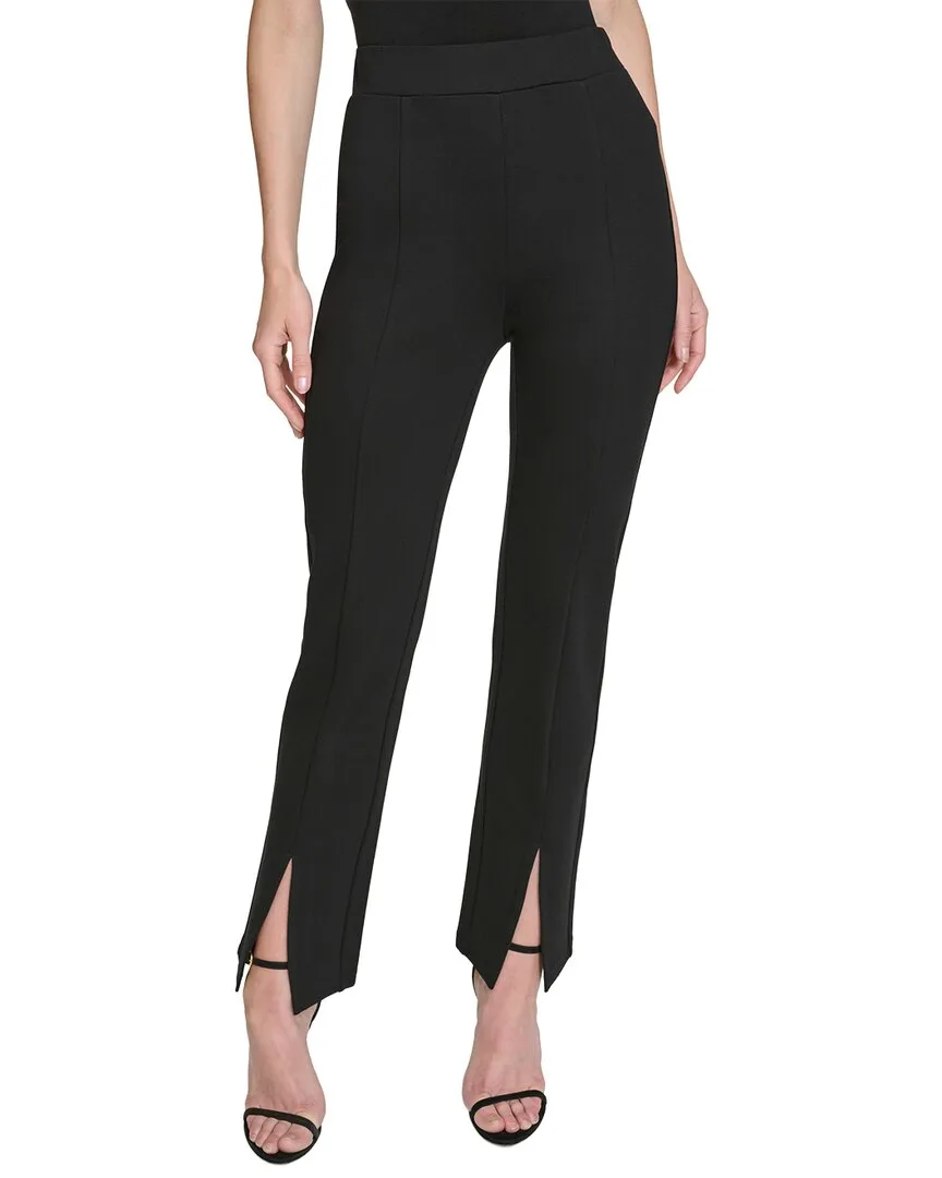 Ponte Slit Front Pull on Pant by Halston