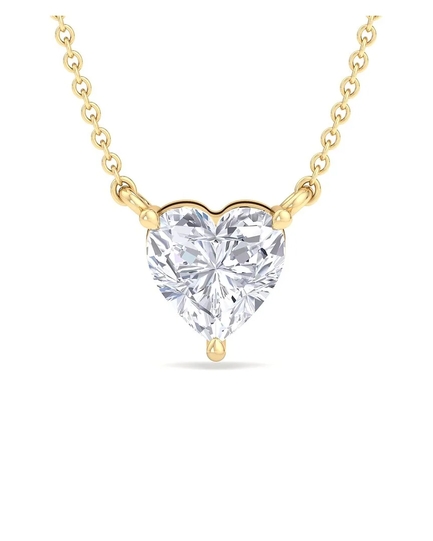 Gold Over Silver 1.00 ct. tw. Lab-Grown Diamond Necklace by Superjeweler