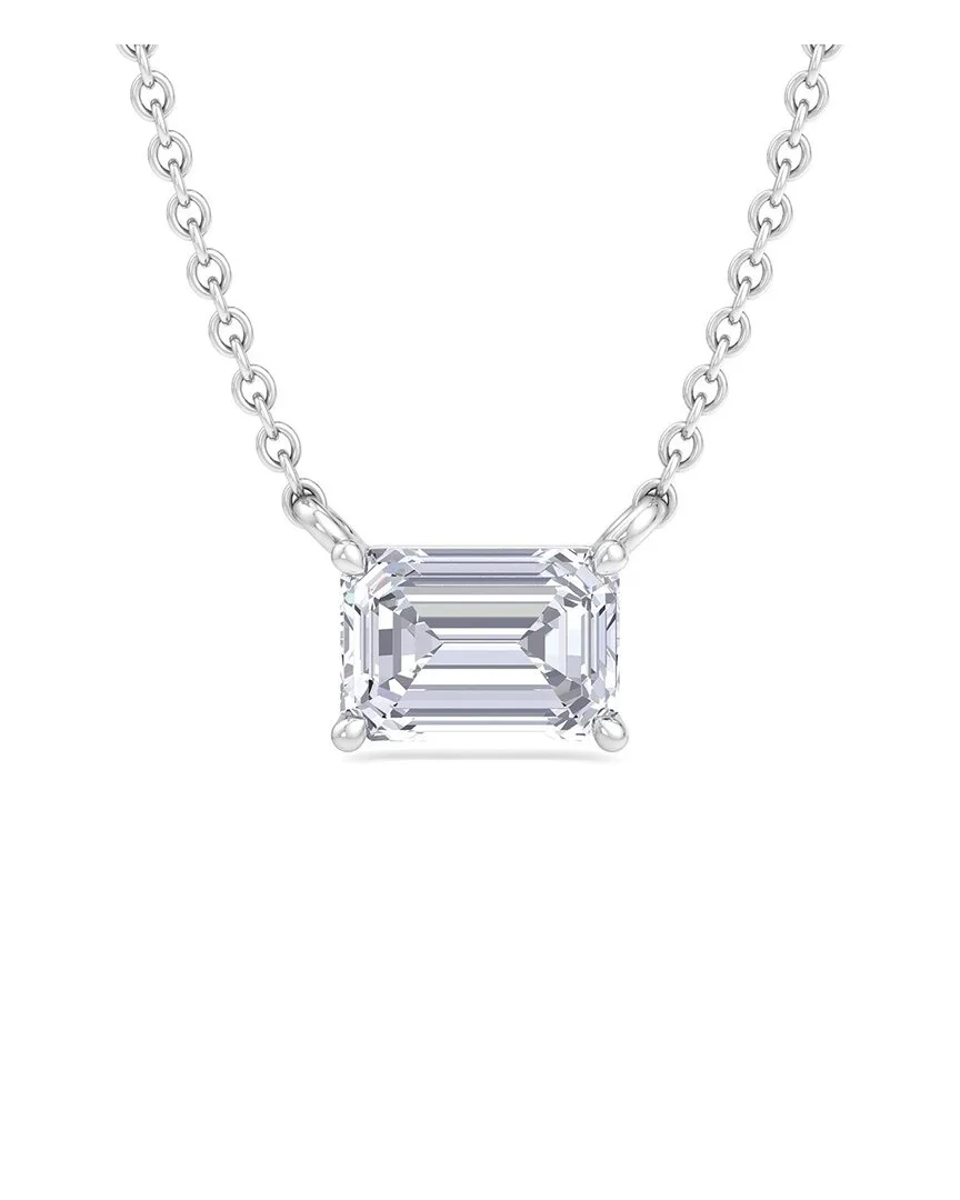 Silver 1.00 ct. tw. Lab-Grown Diamond Necklace by Superjeweler