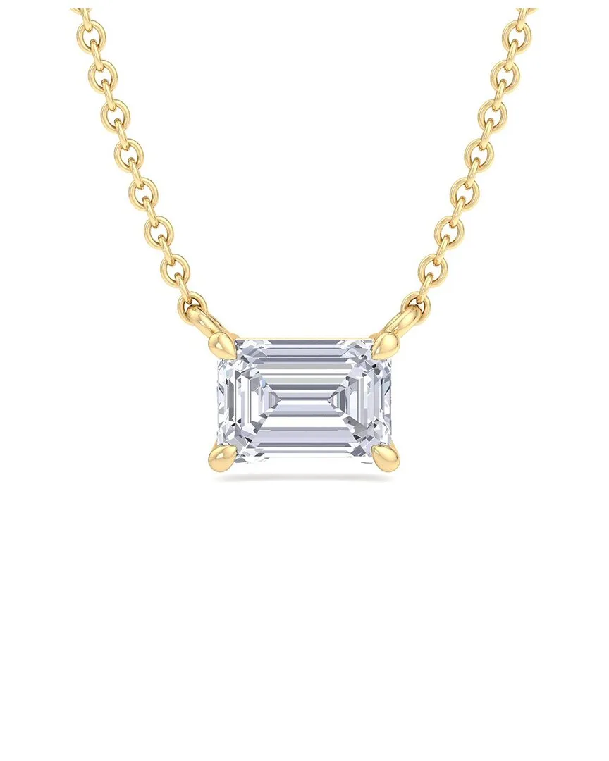 Gold Over Silver 2.00 ct. tw. Lab-Grown Diamond Necklace by Superjeweler
