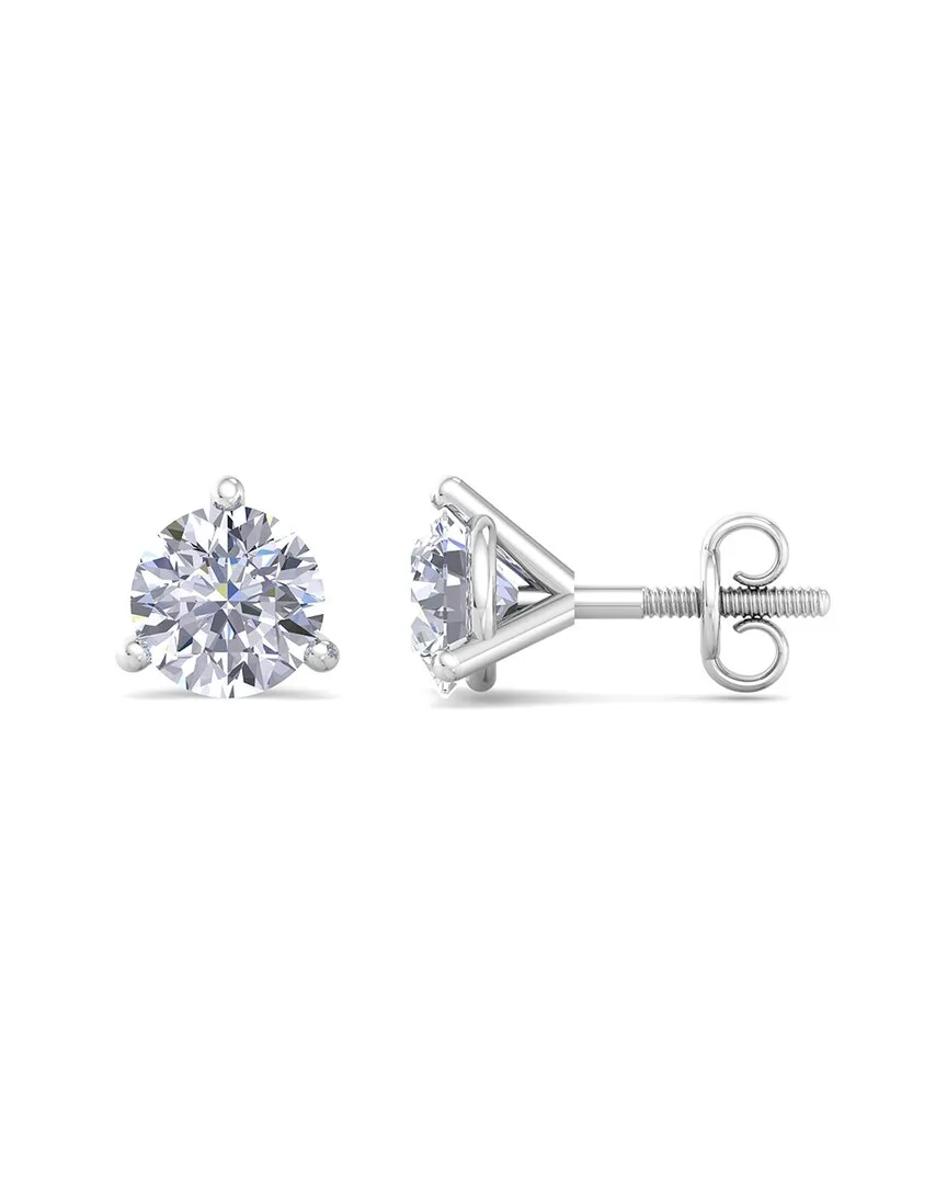 14K 1.50 ct. tw. Lab-Grown Diamond Earrings by Superjeweler