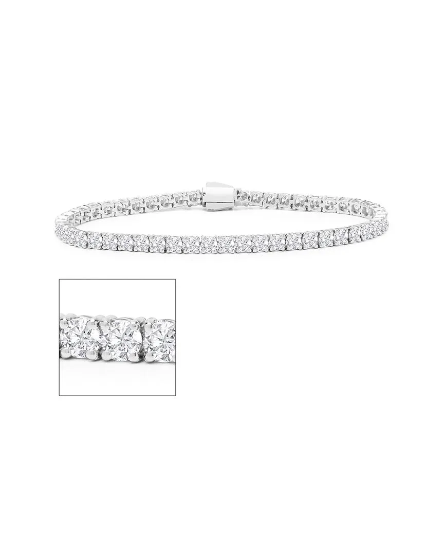 Silver 8.00 ct. tw. Lab-Grown Diamond Bracelet by Superjeweler