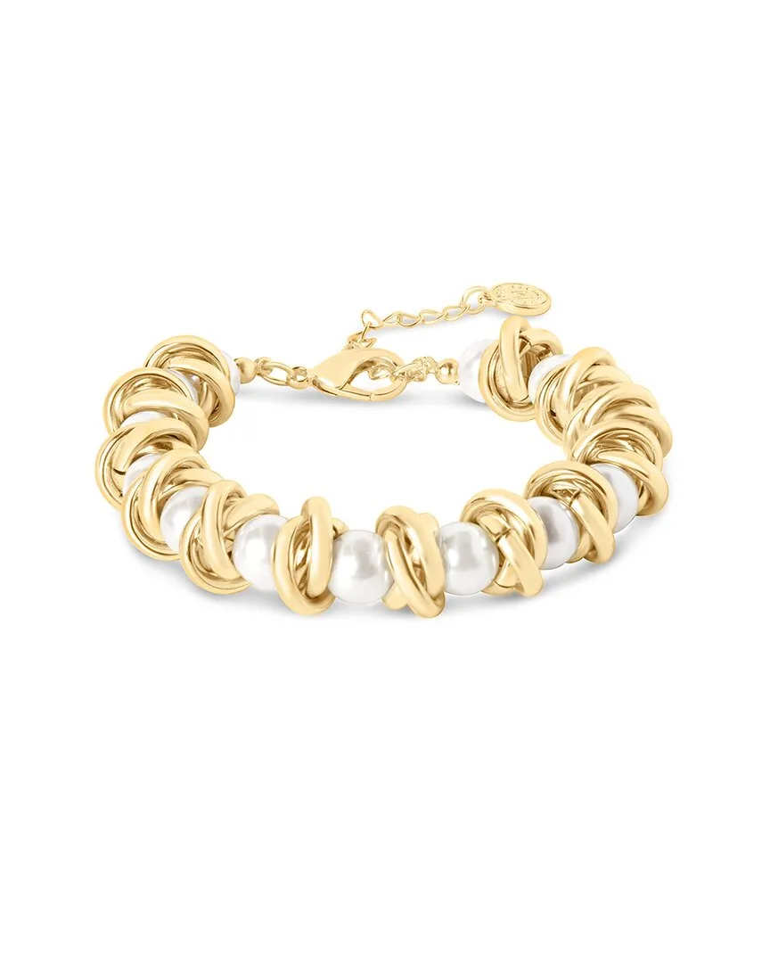 Plated 9Mm Pearl Bracelet by Martha Stewart