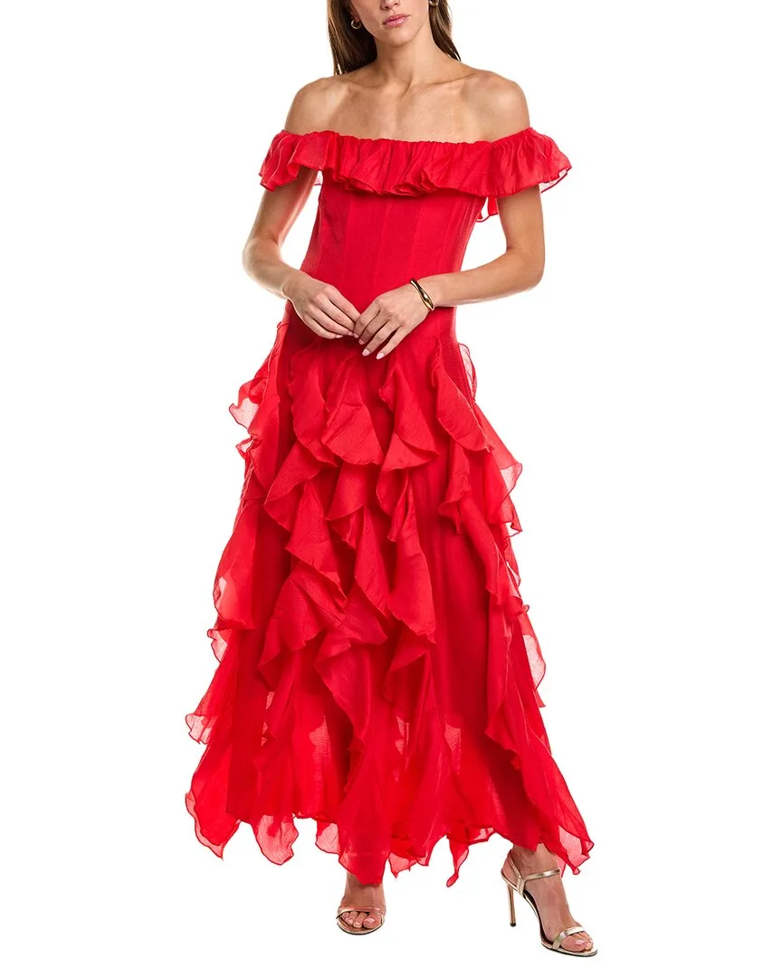 Yvette Ruffle Gown by Elliatt