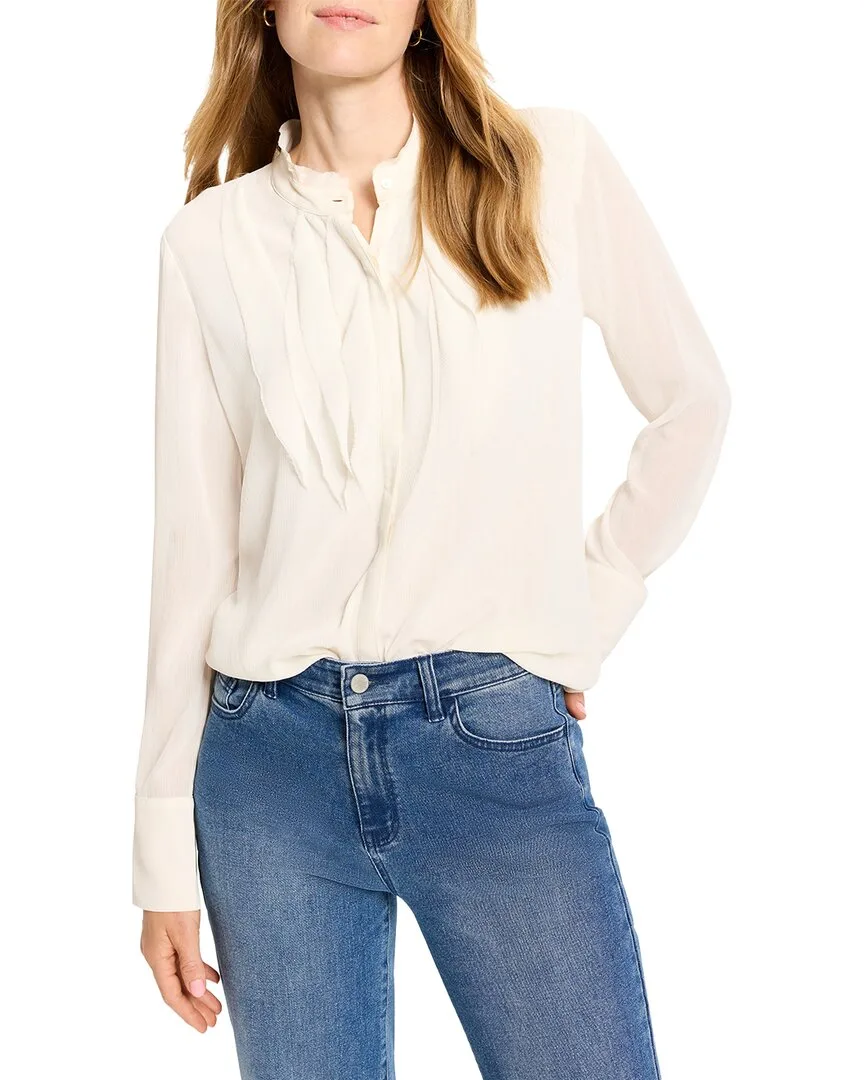 Falling Chiffon Long Sleeve Top by Nic+Zoe