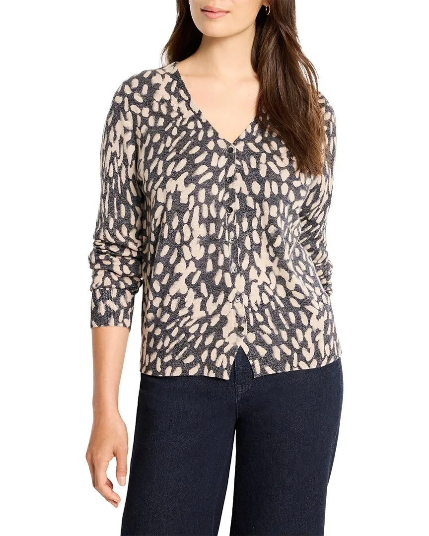 Wild Dot Buttoned Up Pullover Sweat by Nic+Zoe