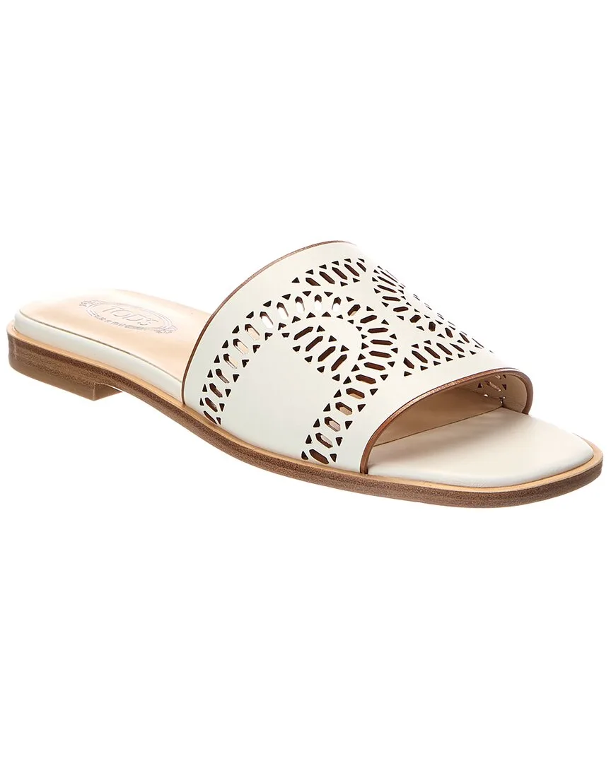 Logo Leather Sandal