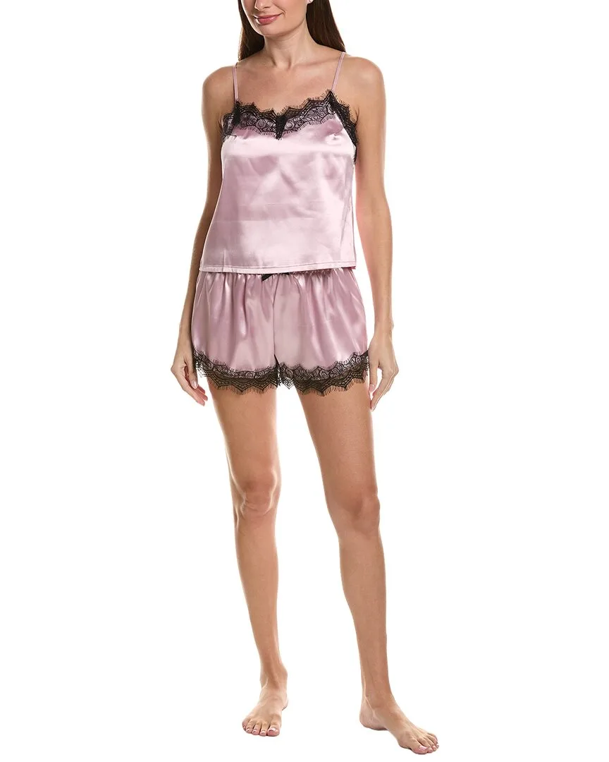 2Pc Satin Cami Top & Short Set by Sugar