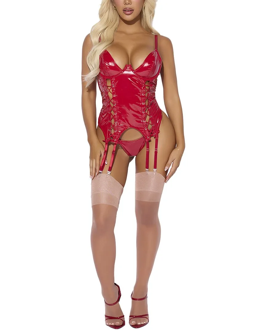 2Pc Trinity Bustier & G-String Set by House of Desire