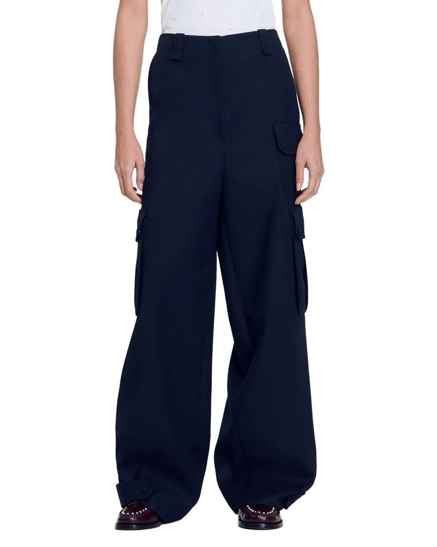 Basic Wide Leg Trouser by Sandro