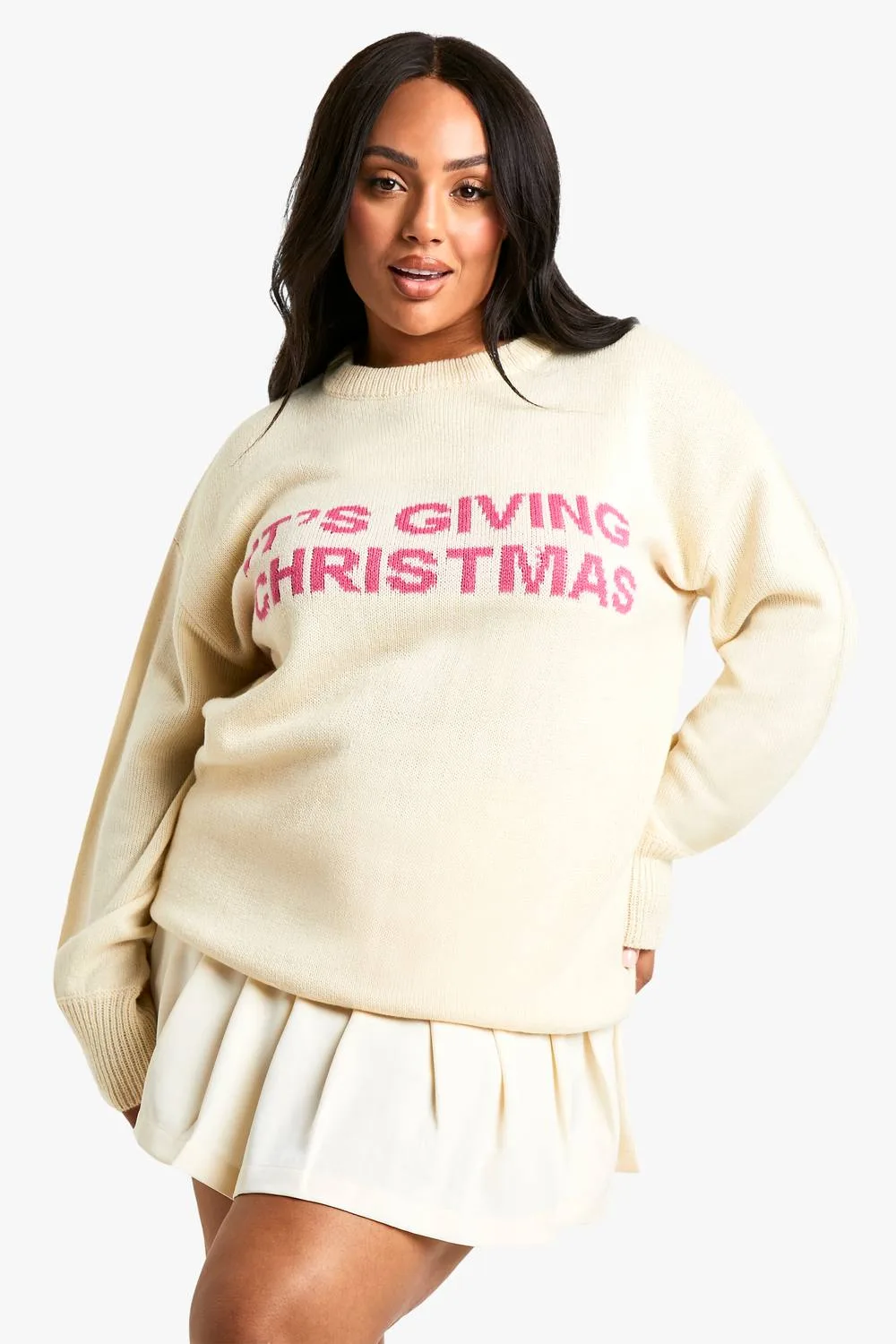 Its Giving Christmas Jumper by boohoo