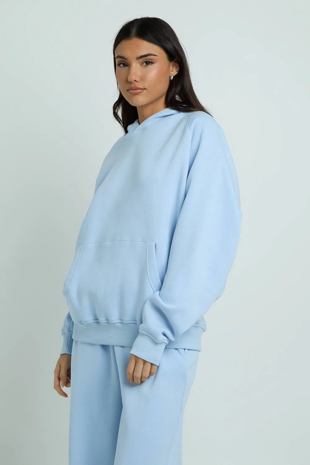Raglan Seam Hoodie & Straight Leg Jogger Tracksuit by boohoo