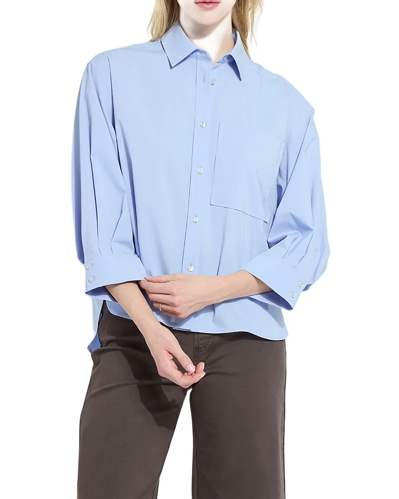 Enid Oversized Cropped Shirt by Lysse