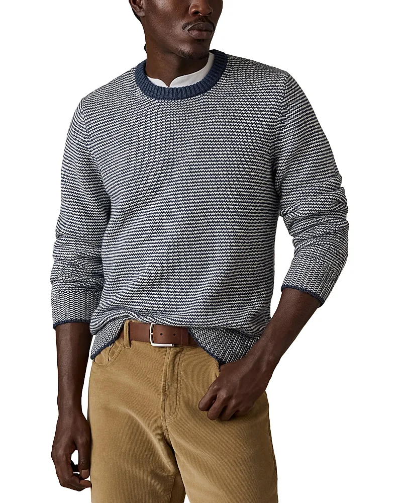 Heirloom Crewneck Cotton Sweater by Faherty