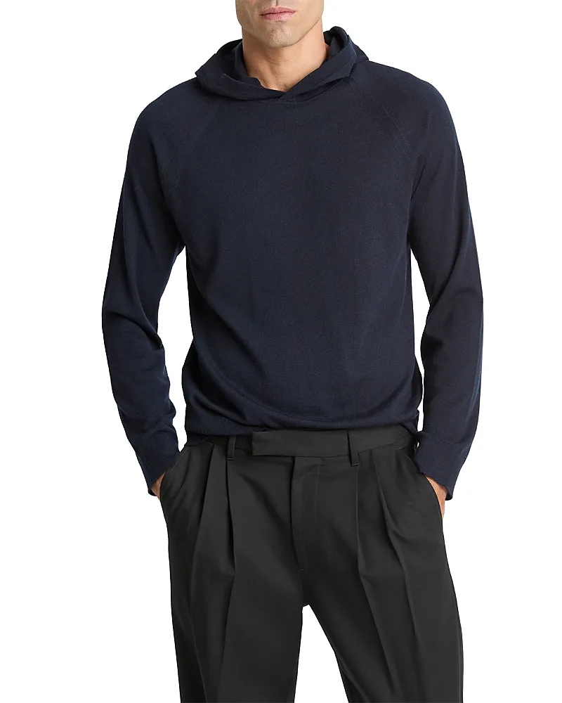 Merino & Cashmere Pullover Hoodie by Vince