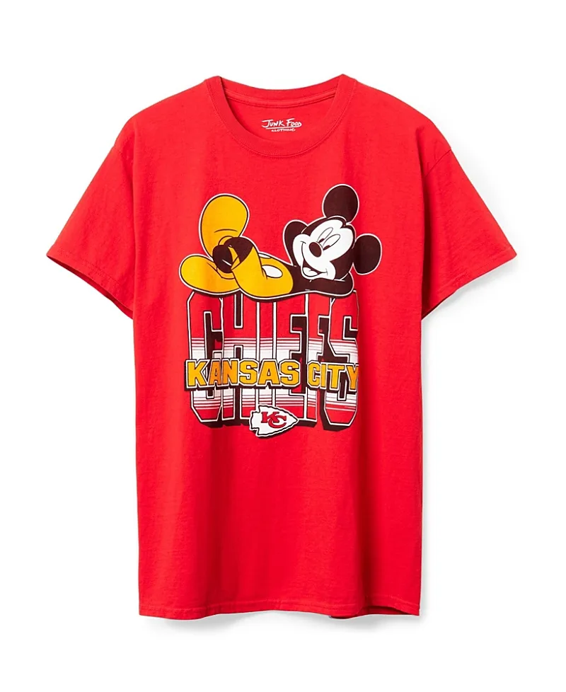 Kansas City Chiefs Mickey Kick Back Tee by Junk Food