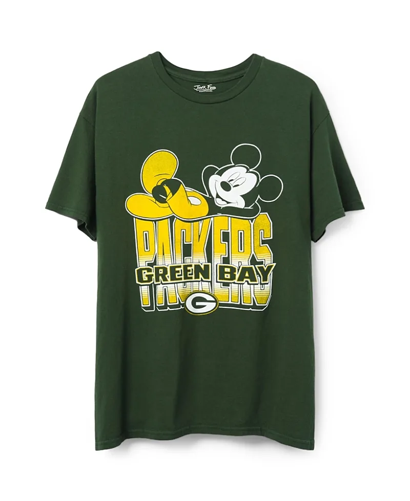 Green Bay Packers Mickey Kick Back Tee by Junk Food