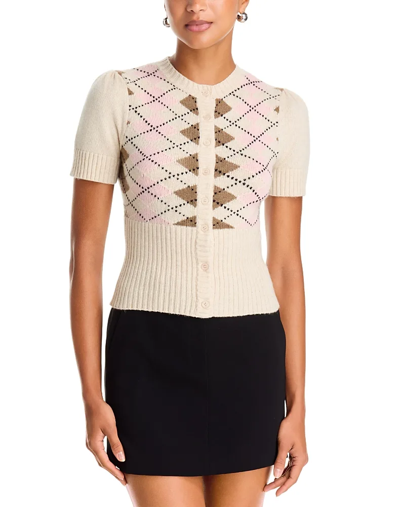 Danielle Guizio the Sweet Argyle Cardigan