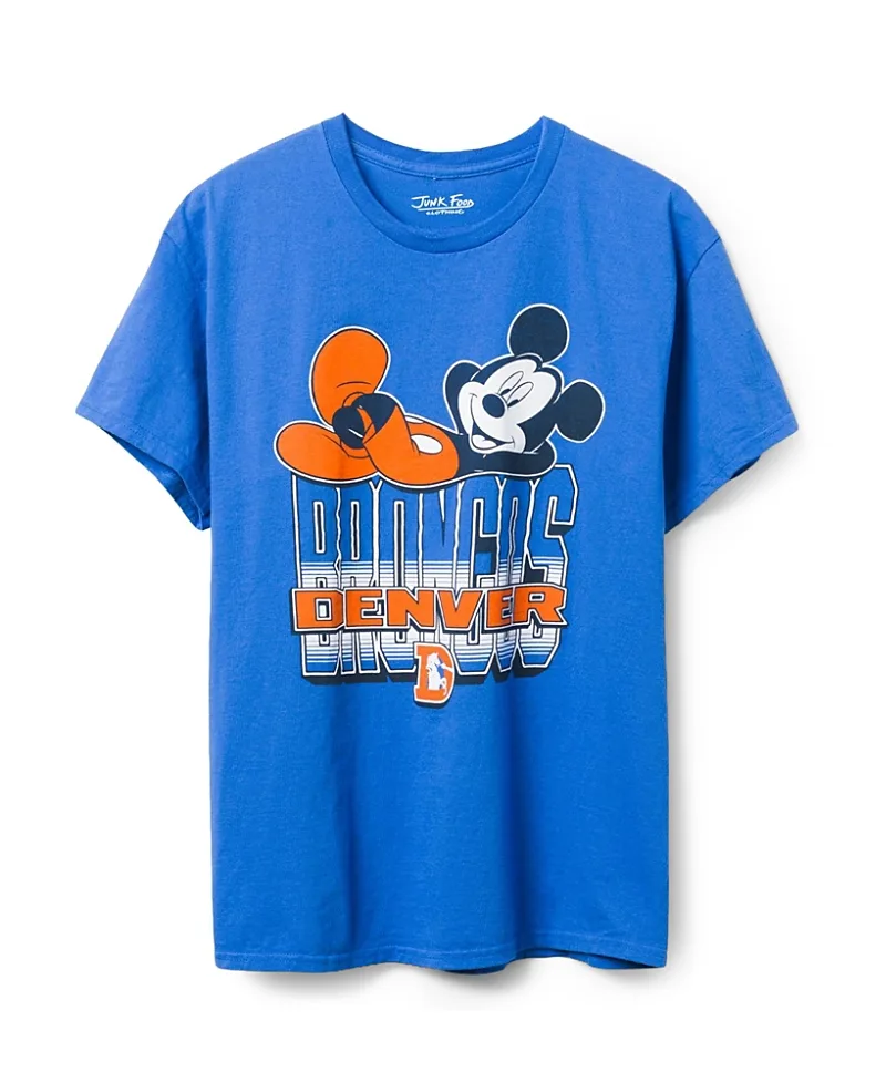 Denver Broncos Mickey Kick Back Tee by Junk Food
