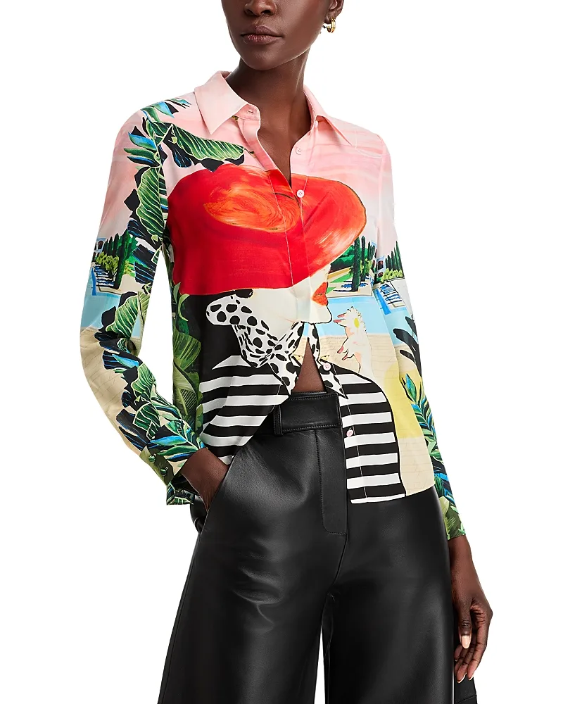 Willa Silk Blouse by Alice And Olivia