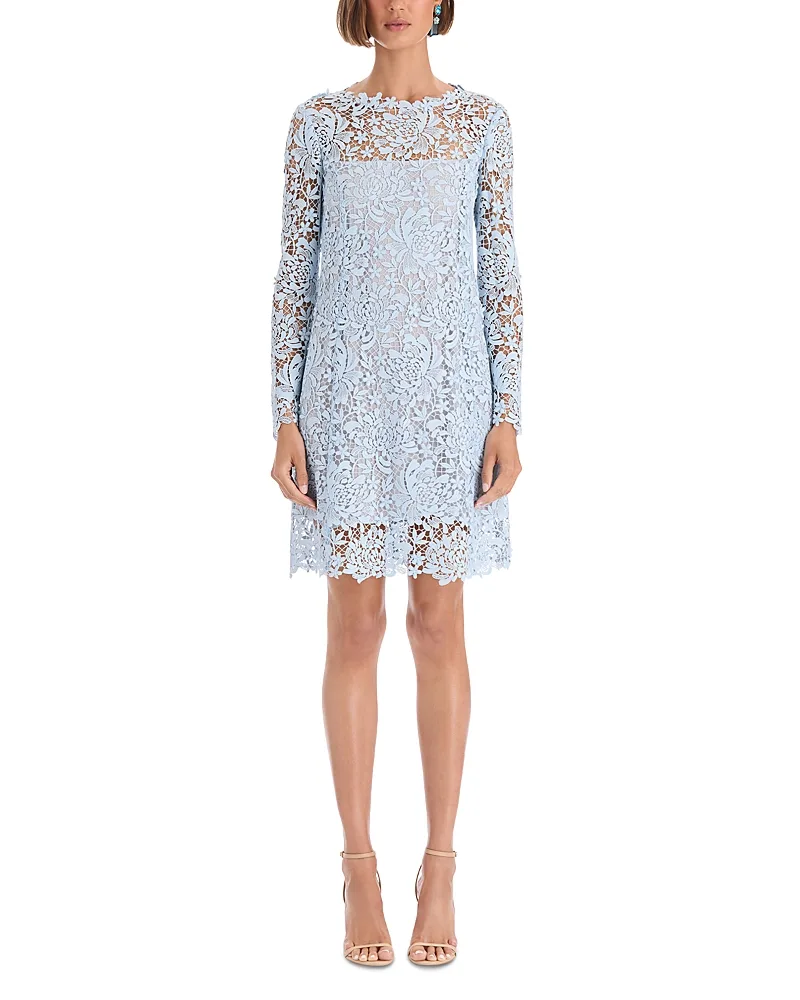Chrysanthemum 3D Guipure Dress by Oscar de la Renta
