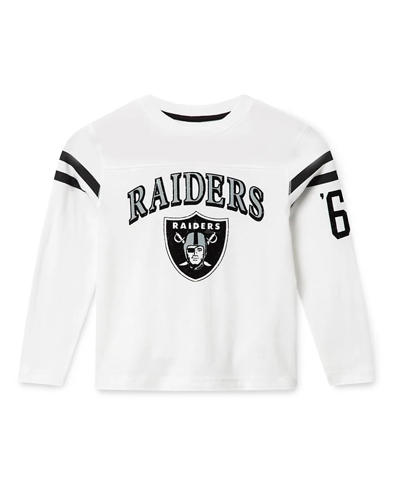 NFL Las Vegas Raiders Striped Long Sleeve Tee by Junk Food