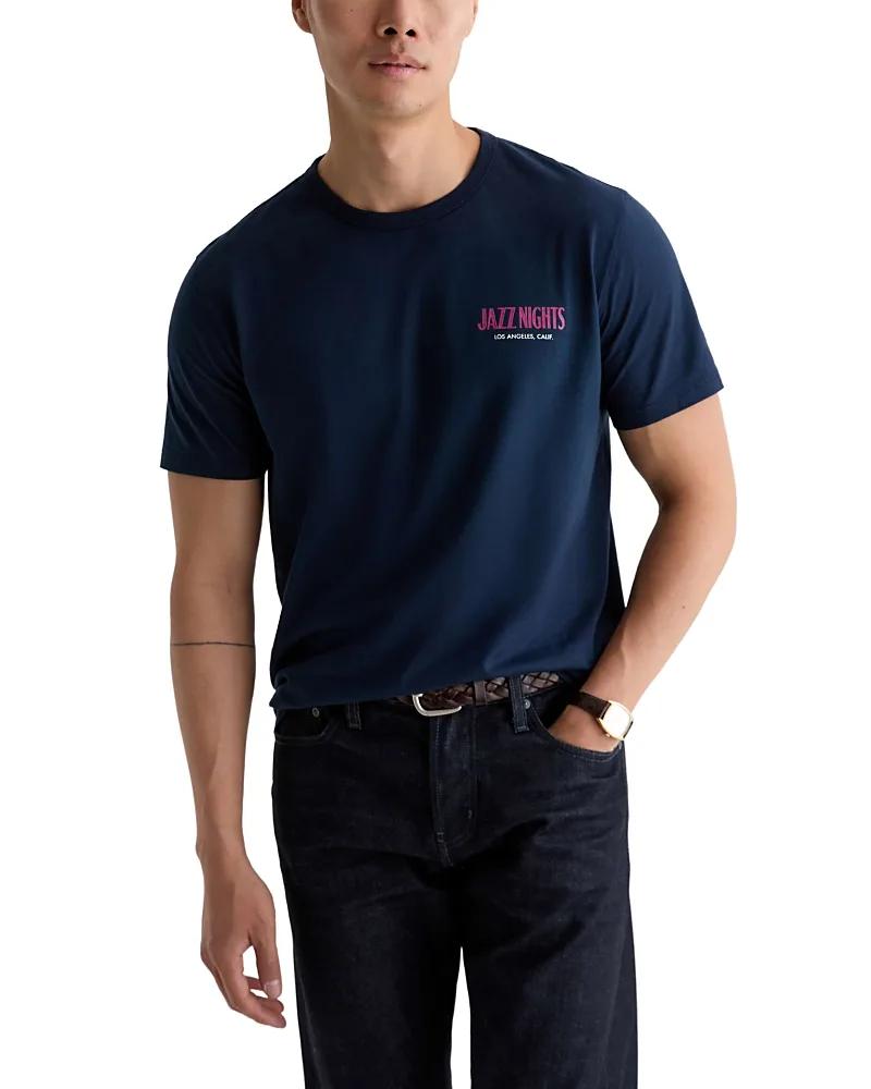 Bryce Stretch Cotton Drum Graphic Tee by AG
