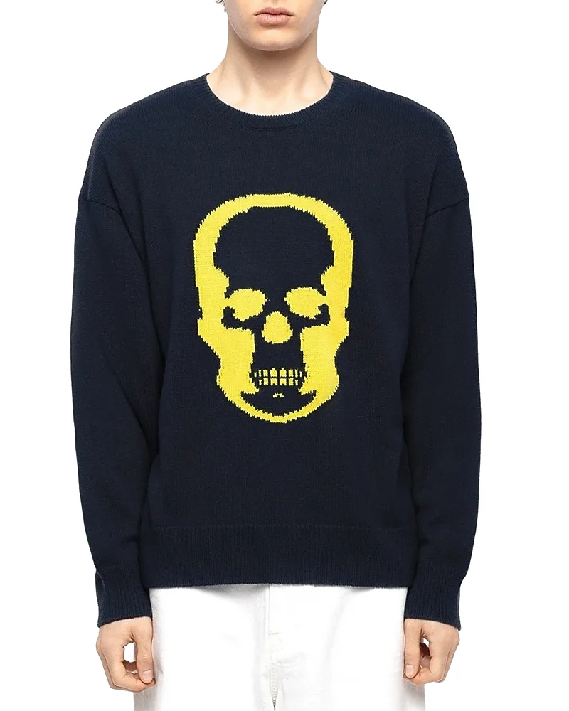 Cashmere Oversized Skull Sweater by Zadig & Voltaire