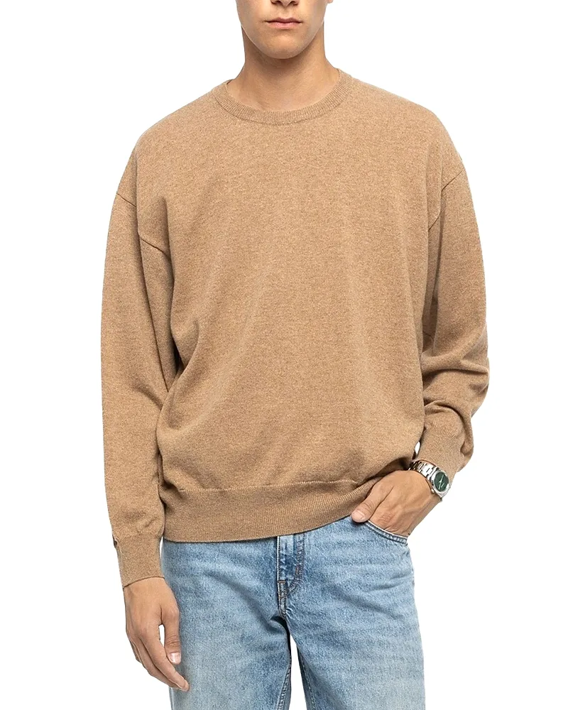 Overfavo Cashmere Oversized Crewneck Sweater
