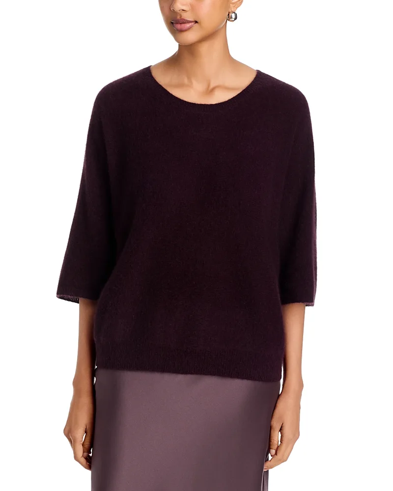 Filatures Ultra Soft Three Quarter Sleeve Sweater by Majestic