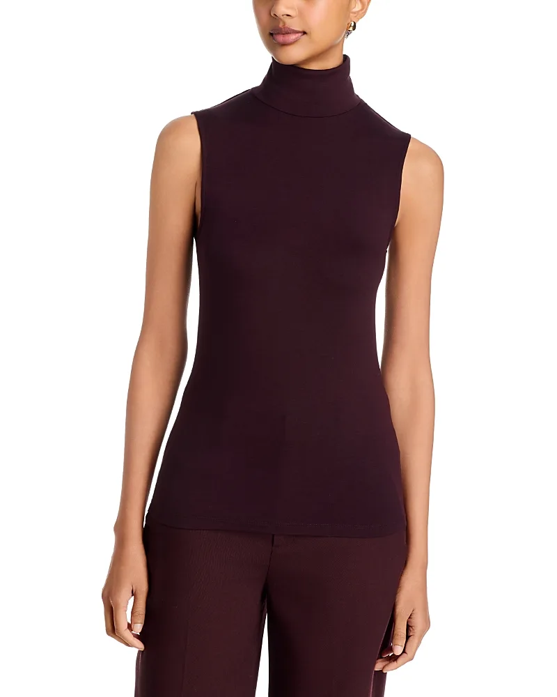 Filatures Sleeveless Turtleneck Top by Majestic