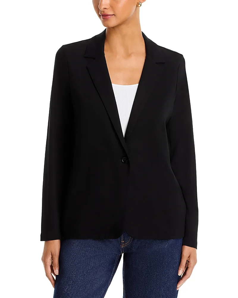Soft Touch One Button Blazer by Majestic