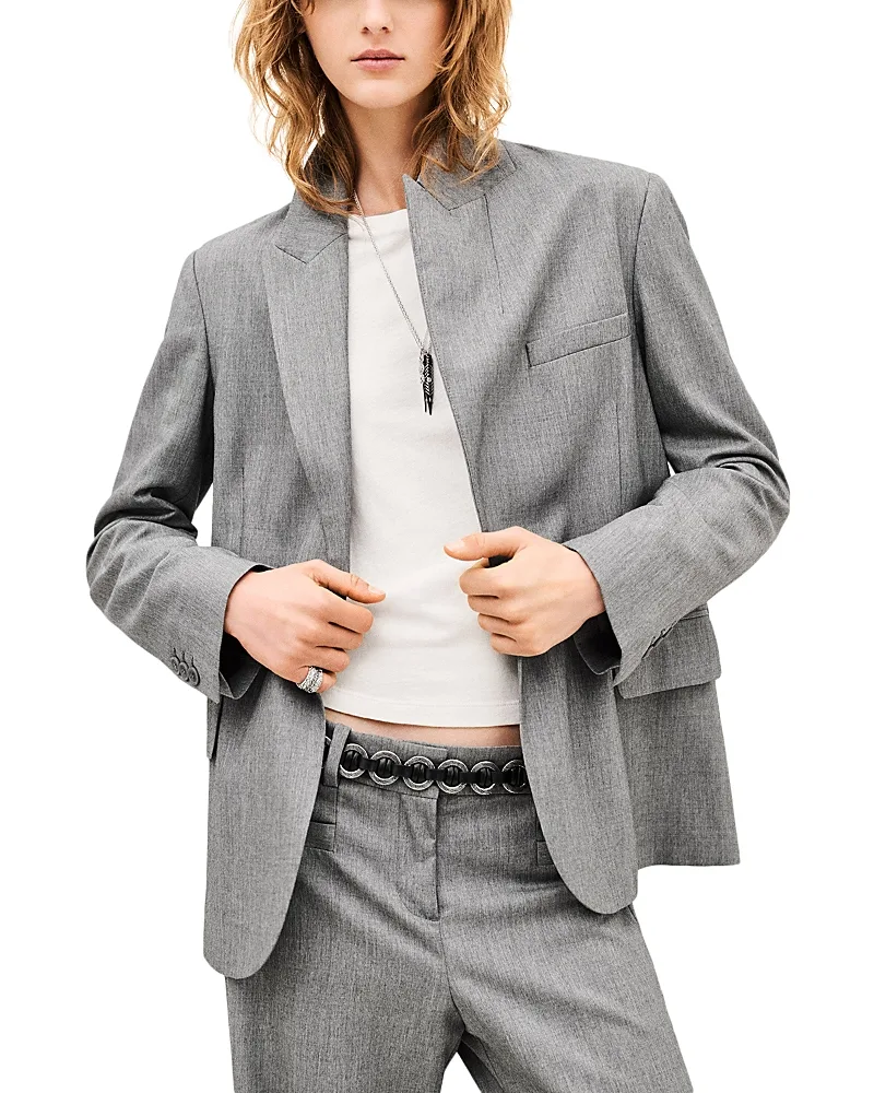 Cayne Peak Lapel Blazer by Ba & sh